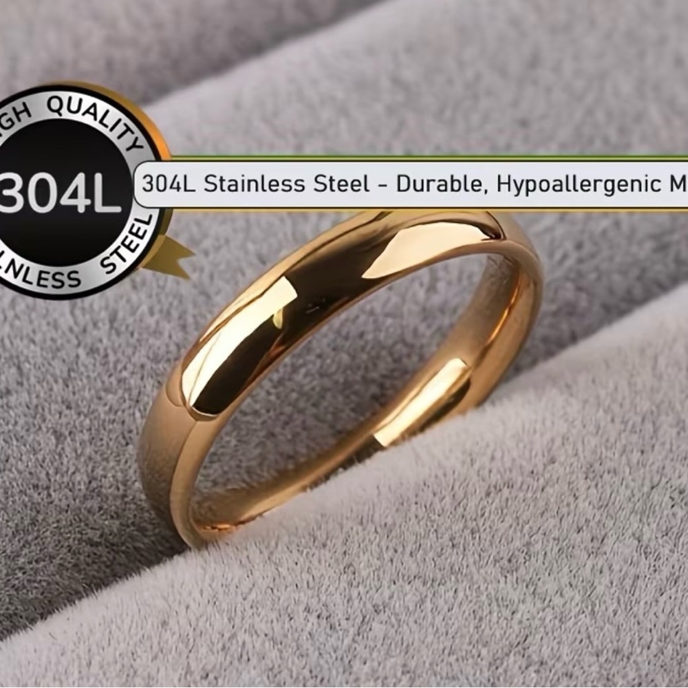 1pc 18k Gold plated wedding/engagement ring